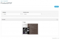 Product2PDF - Opencart Extension Screenshot 2
